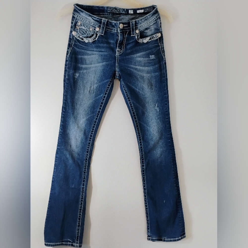 Miss Me Dark Blue Skinny Jeans